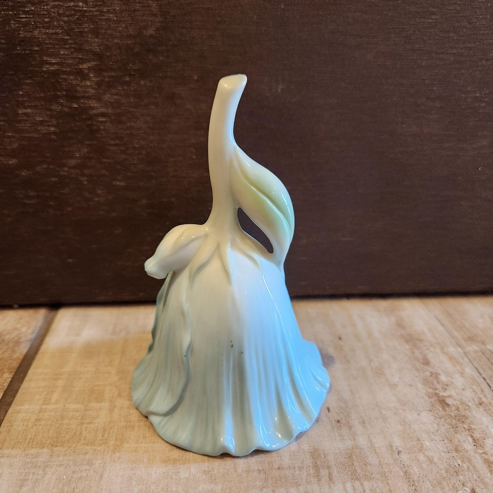 Vintage Porcelain Flower Bell | Pastel Ceramic Bell | Collectible Made in China
